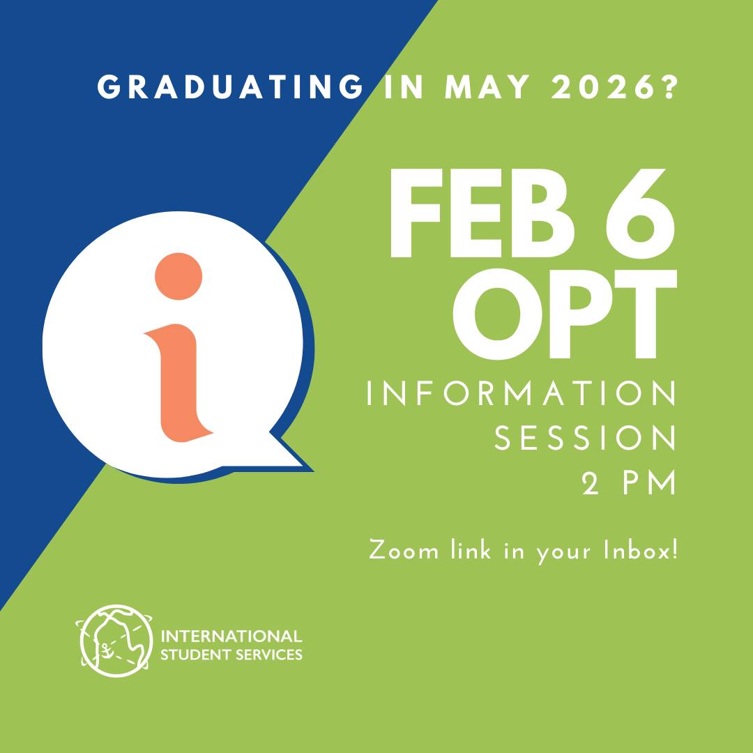 OPT Info Session Flyer